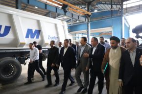 بازدید وزیر صنعت، معدن و تجارت از شرکت «اروم صنعت سامان» در ارومیه