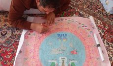 قالیباف دیزجدیزی، پیام‌آور صلح جهانی با تابلوفرش جام جهانی ۲۰۲۶