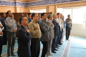 برگزاری مراسم چهلمین روز تدفین رهبر معظم انقلاب در اداره‌کل راه و شهرسازی آذربایجان‌غربی